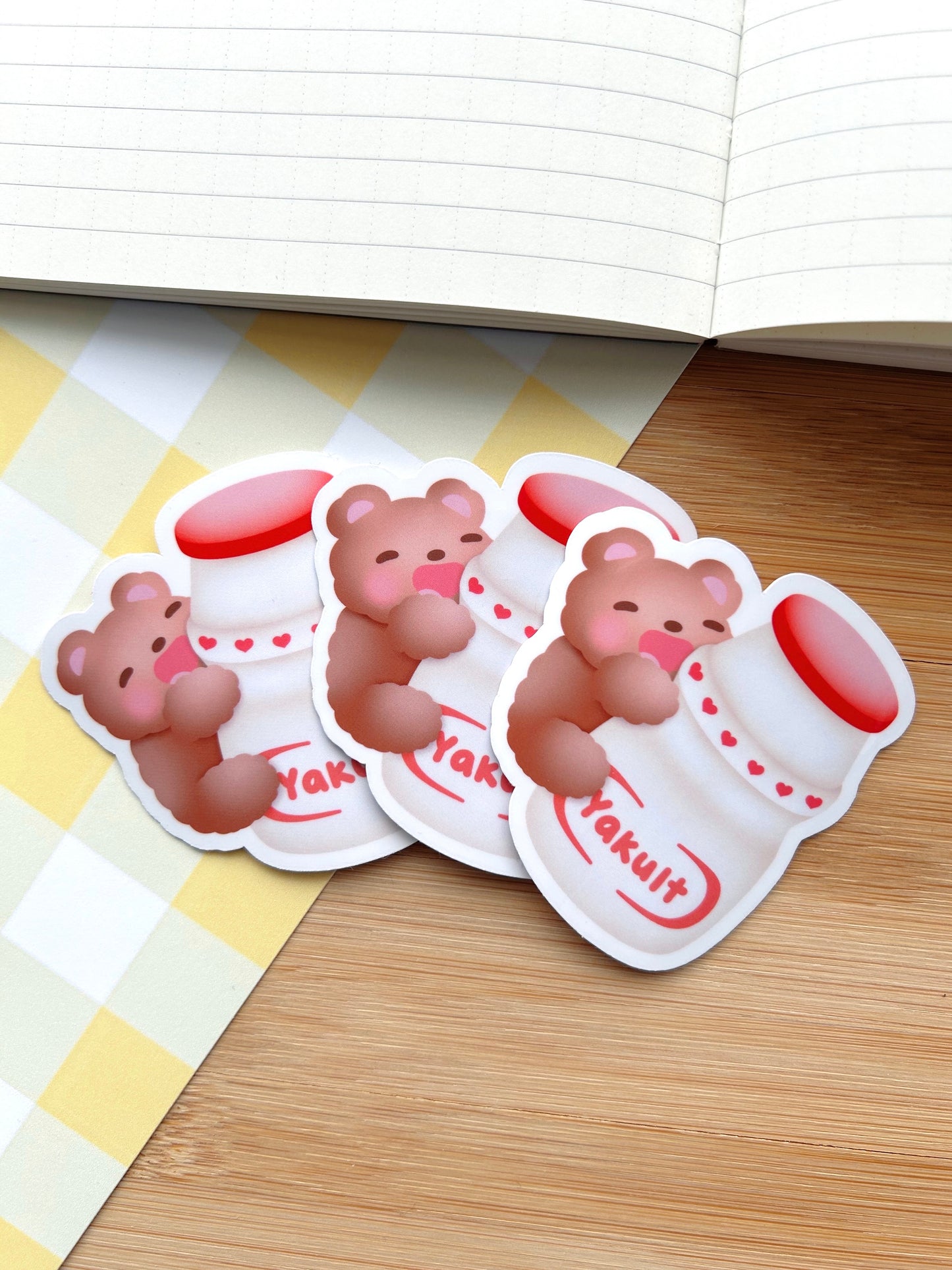 Yakult Bear Vinyl Sticker