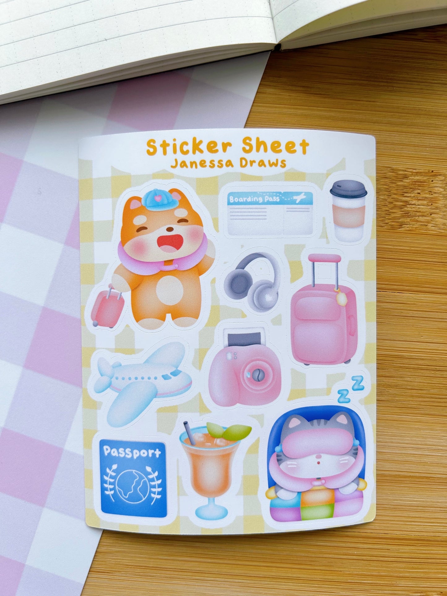 Vacation Sticker Sheet
