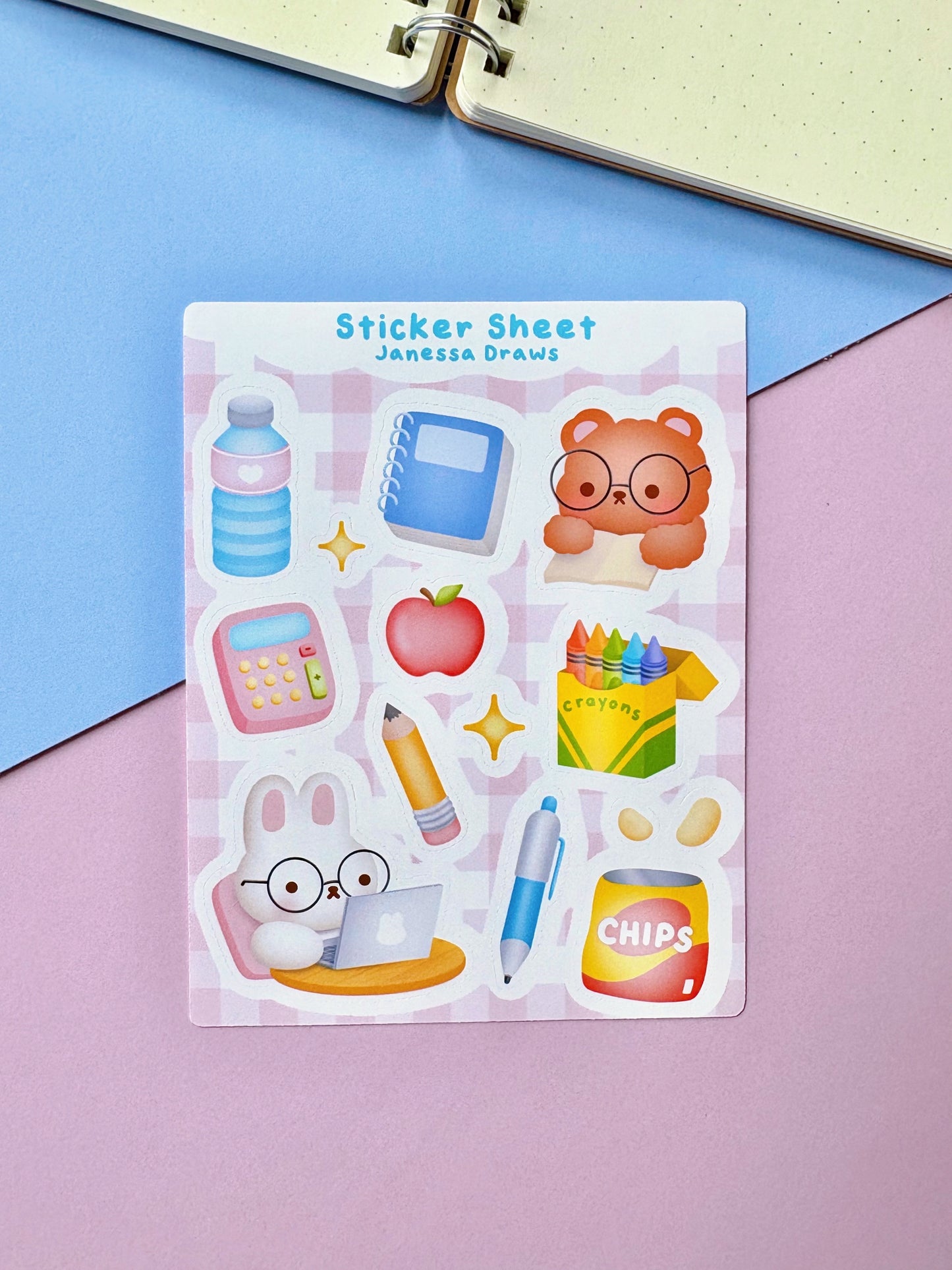 Back to School Sticker Sheet