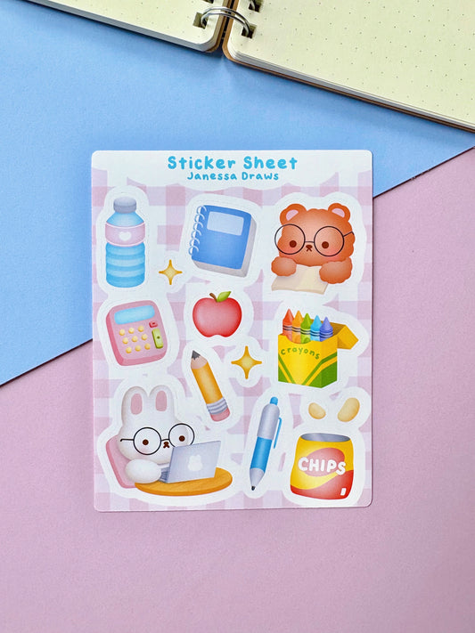 Back to School Sticker Sheet