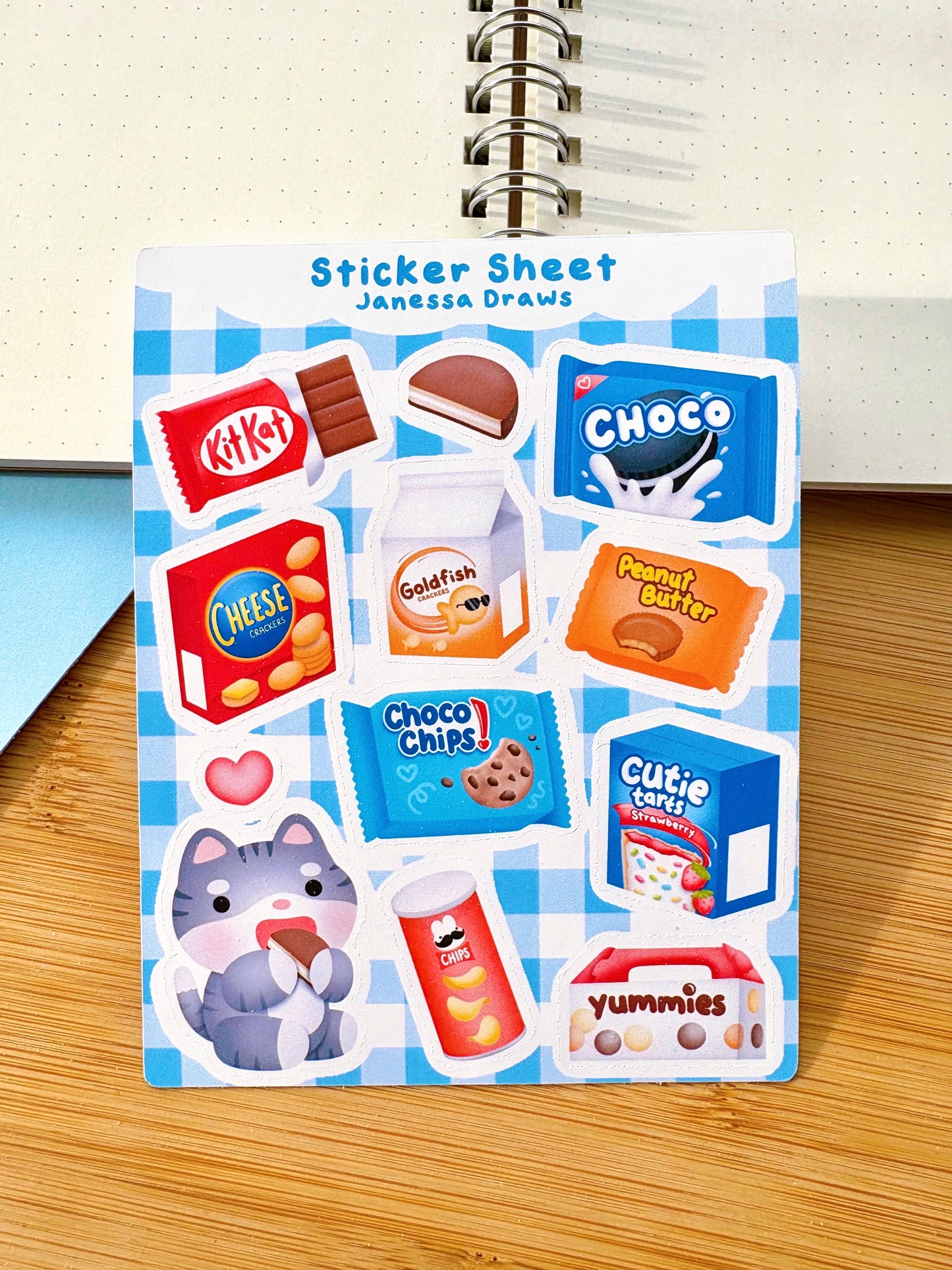 Nostalgic Snacks Sticker Sheet