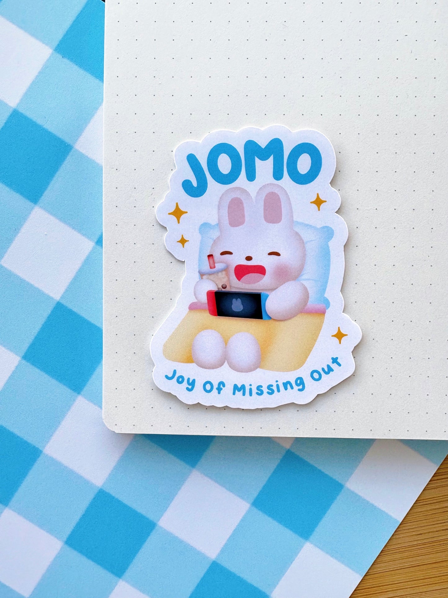 JOMO Bunny Vinyl Sticker