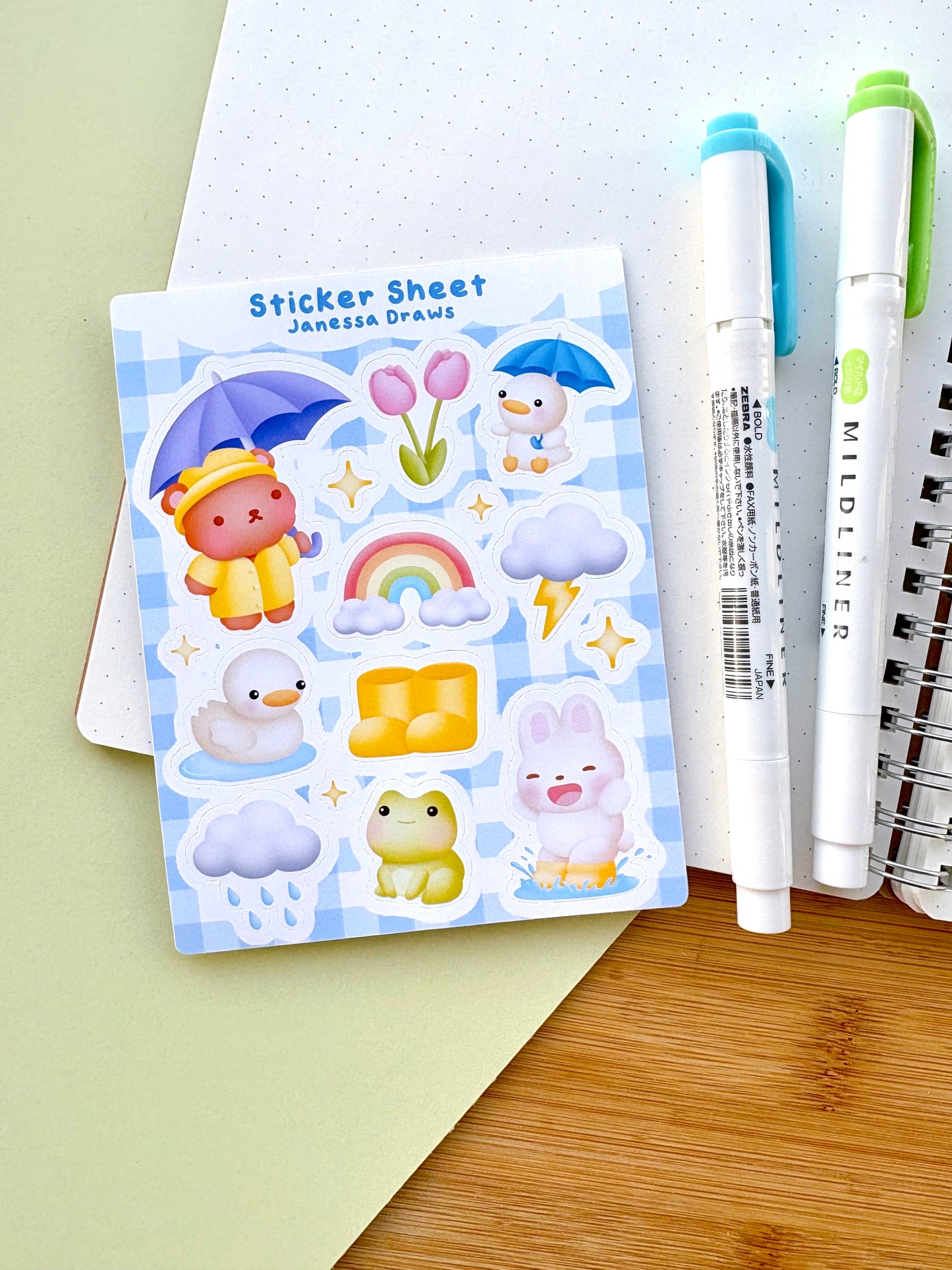Rainy Day Sticker Sheet