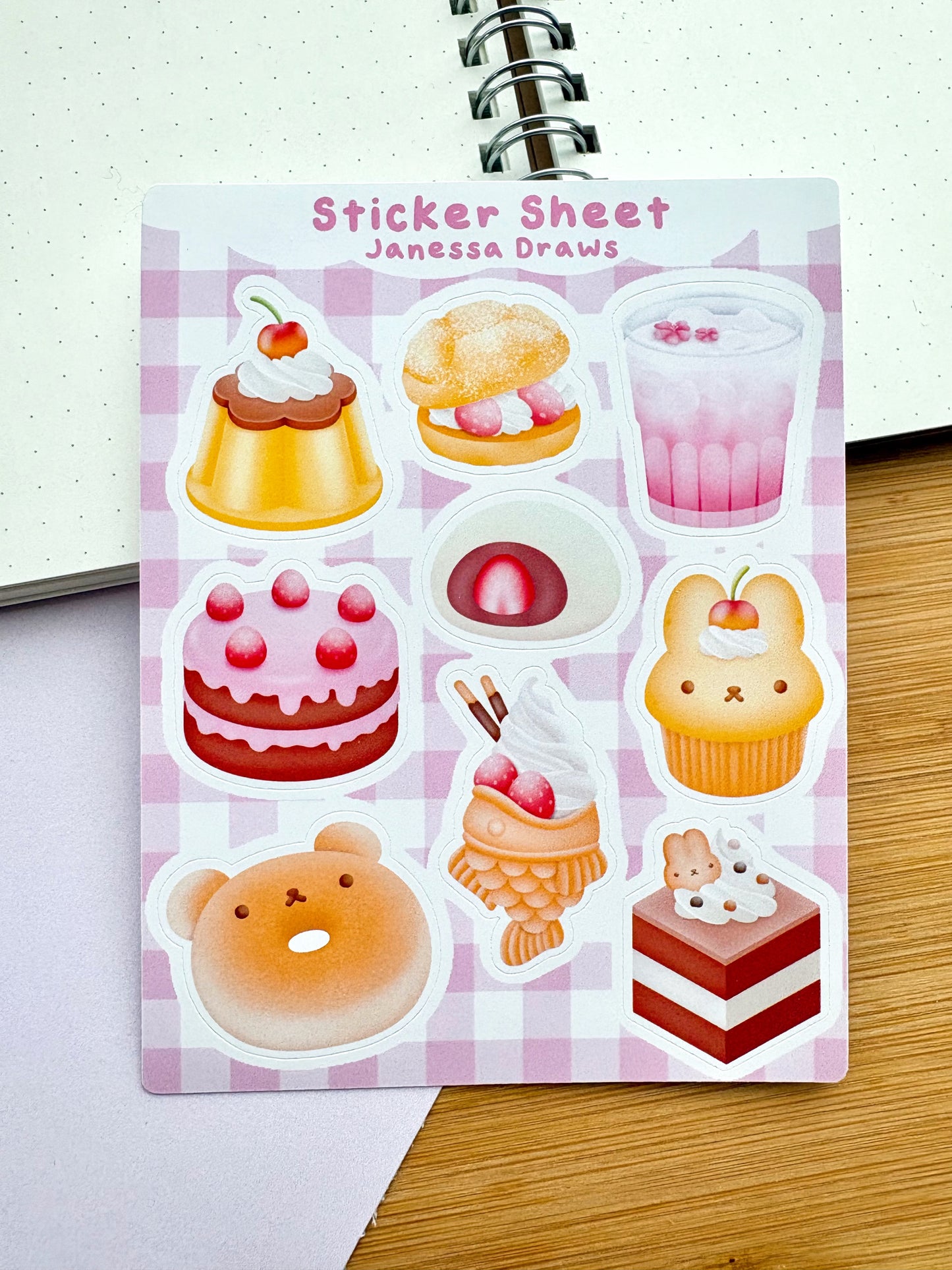 Pink Treats Sticker Sheet