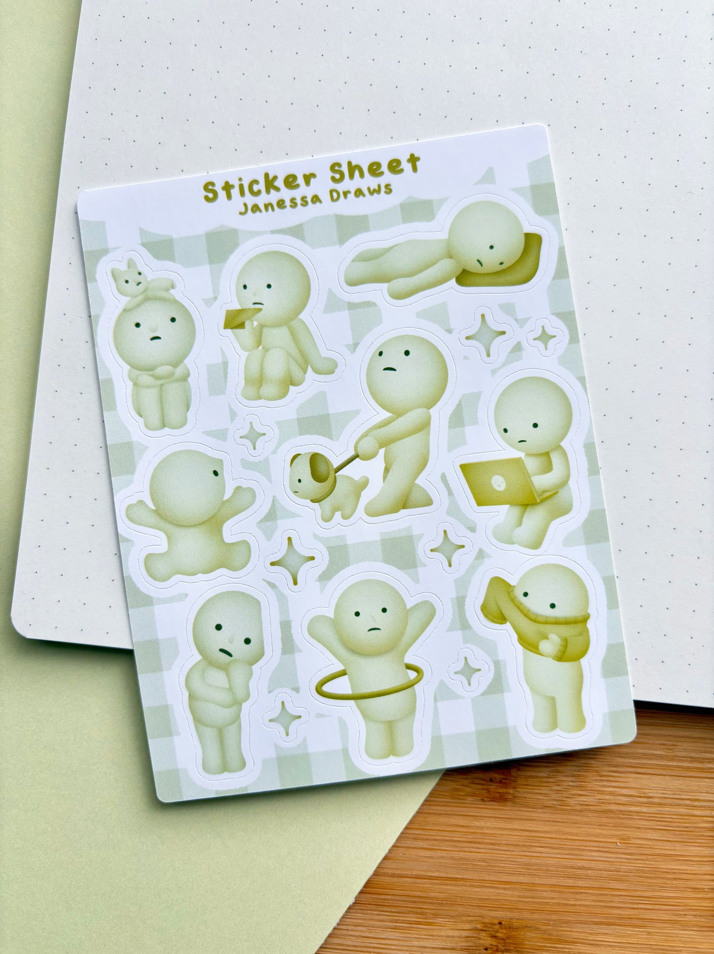 Smiski Sticker Sheet