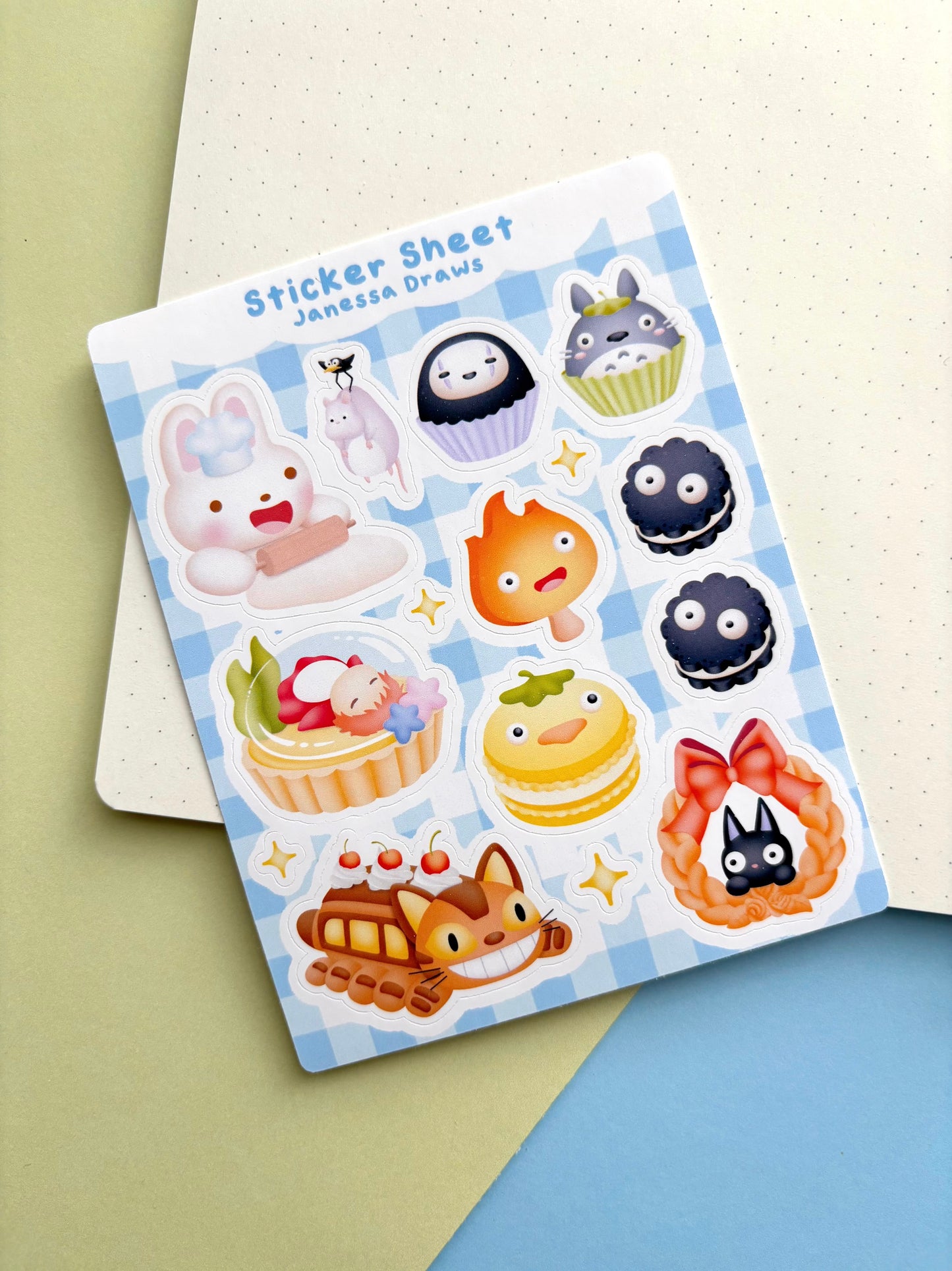 Ghibli Bakery Sticker Sheet