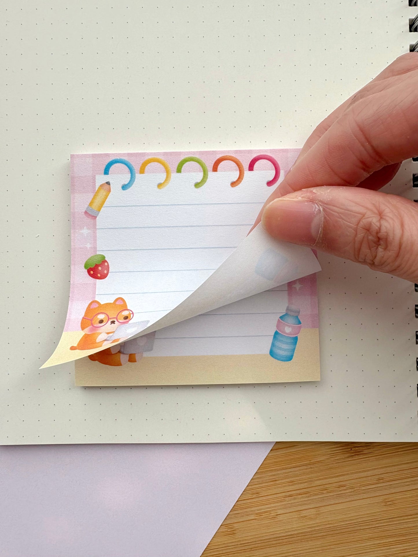 Cutie Pink Sticky Note Pad