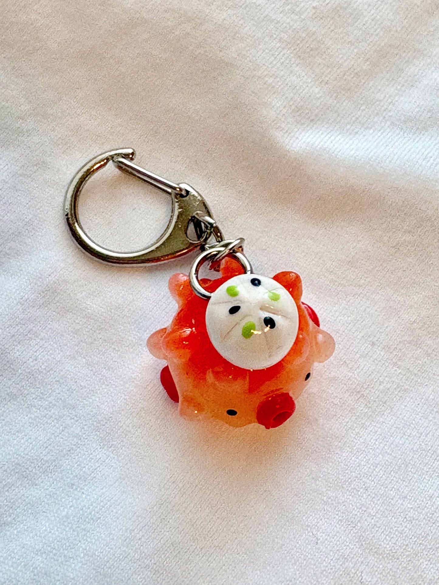 Bao Pufferfish Clay Keychain