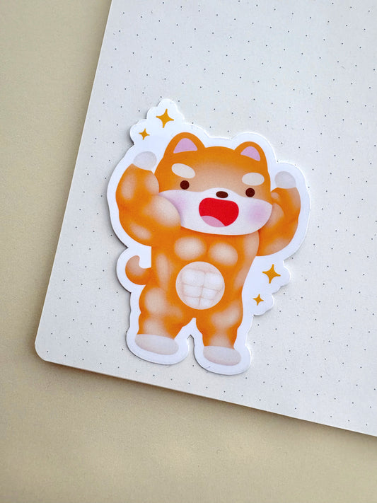 Strong Shibe Vinyl Sticker