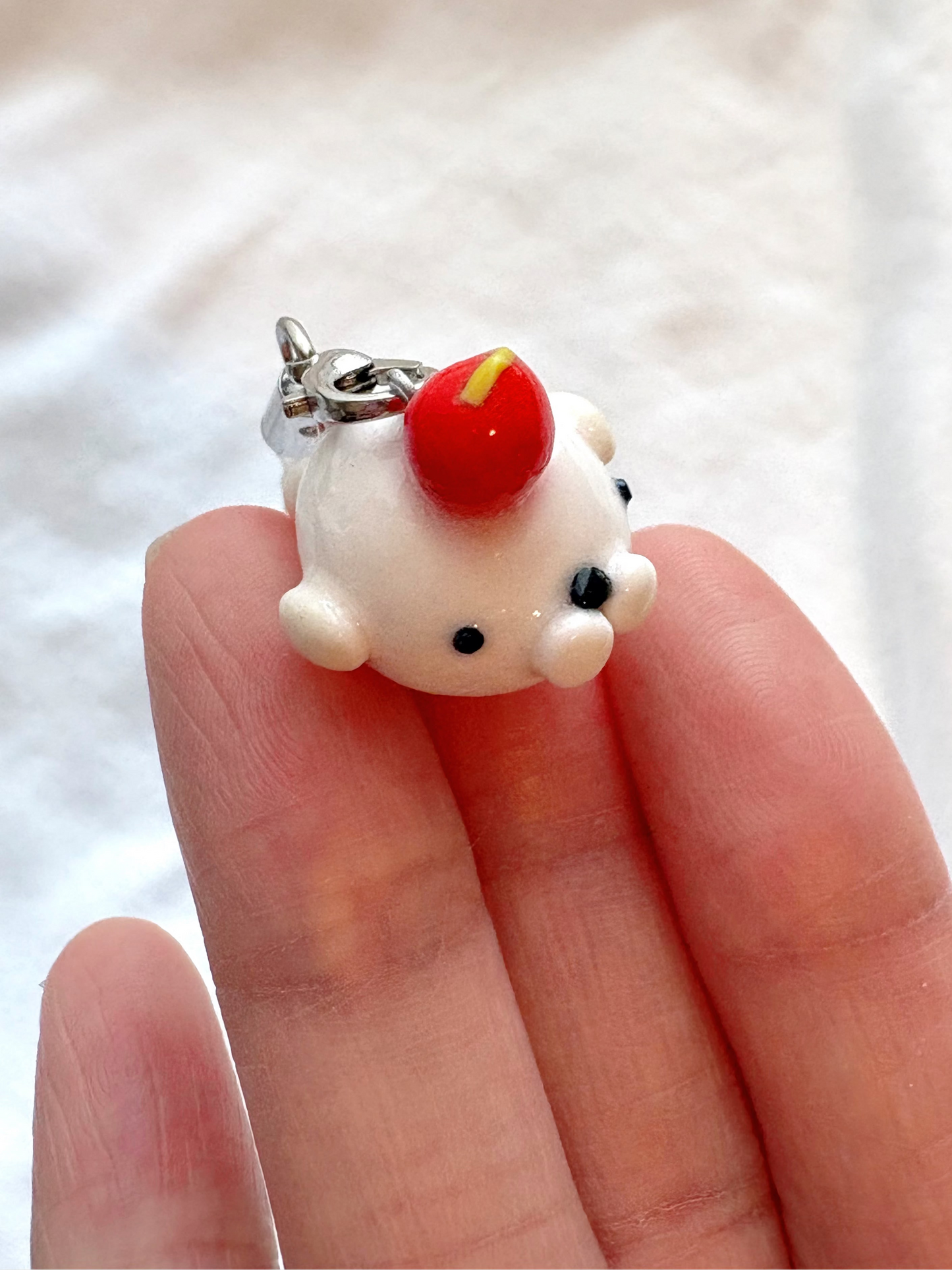 Cherry Seal Clay Phone Charm
