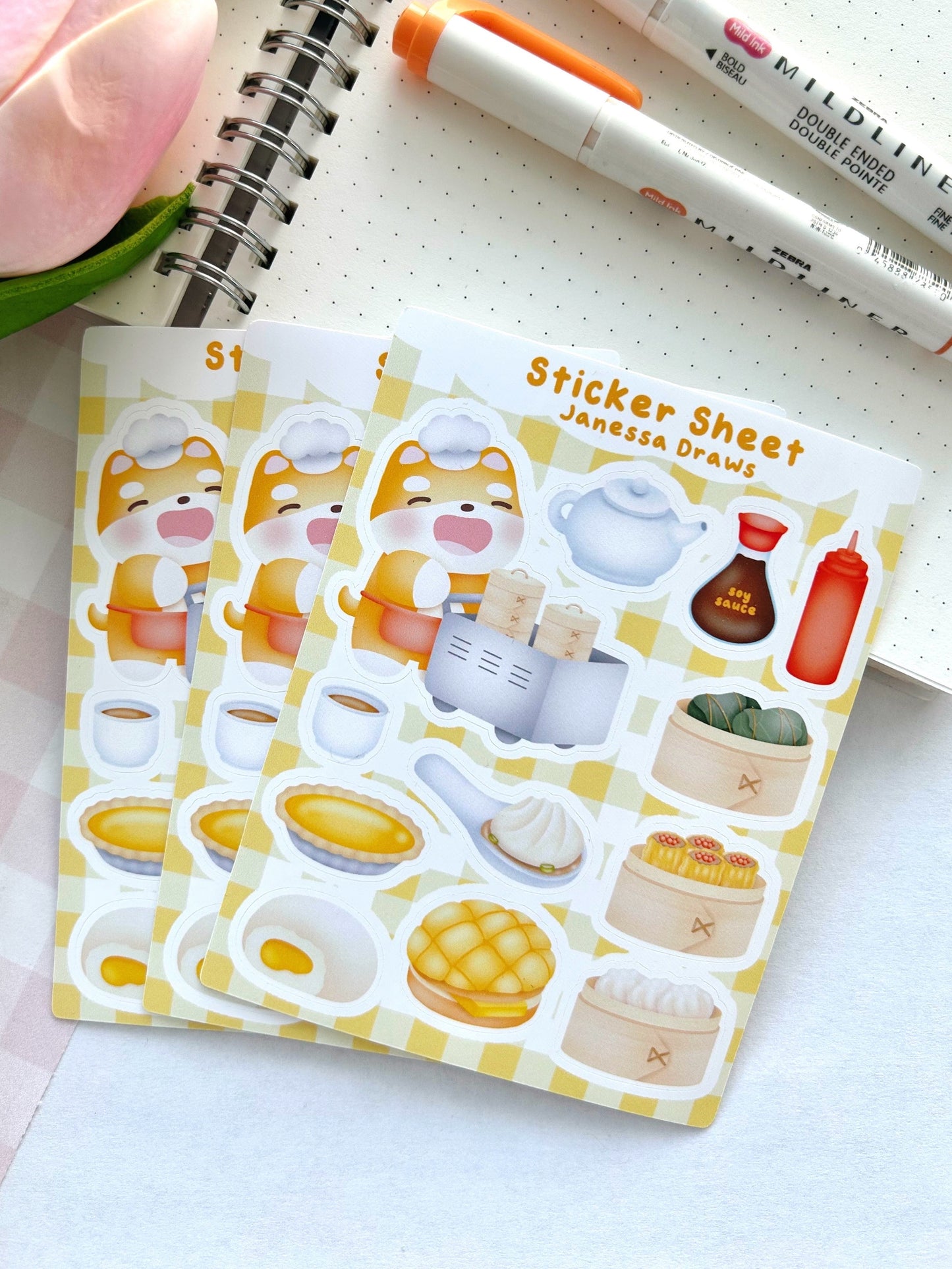 Dim Sum Sticker Sheet