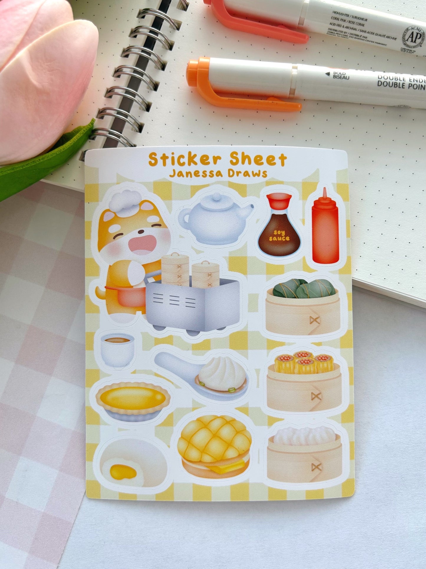 Dim Sum Sticker Sheet
