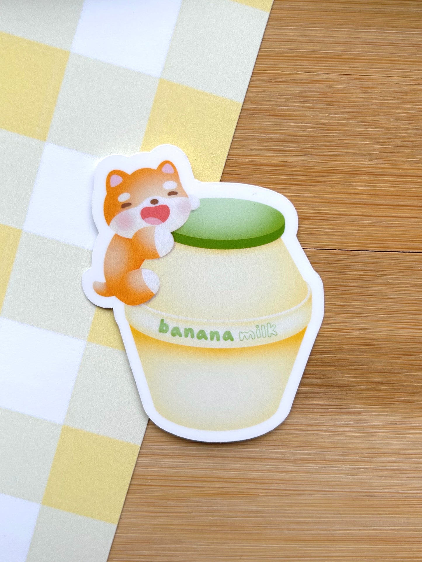Strawberry Milk & Banana Milk Vinyl Stickers