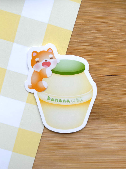 Strawberry Milk & Banana Milk Vinyl Stickers