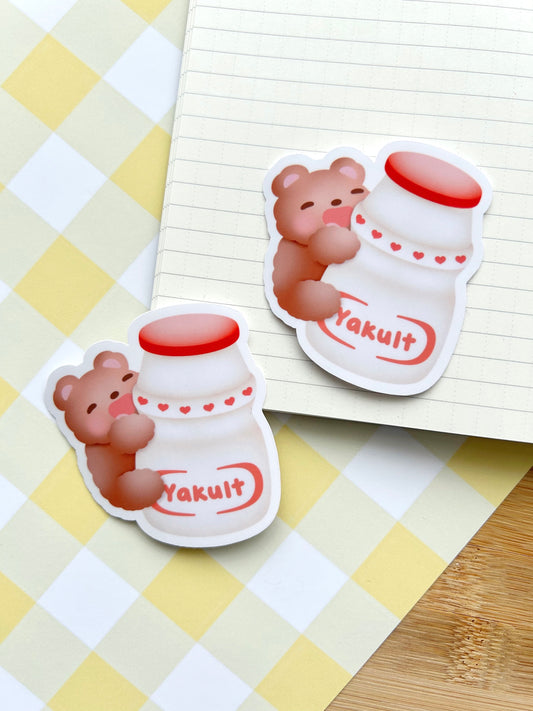 Yakult Bear Vinyl Sticker
