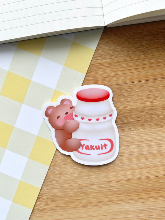 Yakult Bear Vinyl Sticker