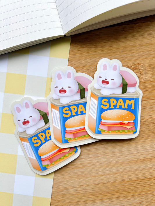 Spam Bunny Vinyl Sticker