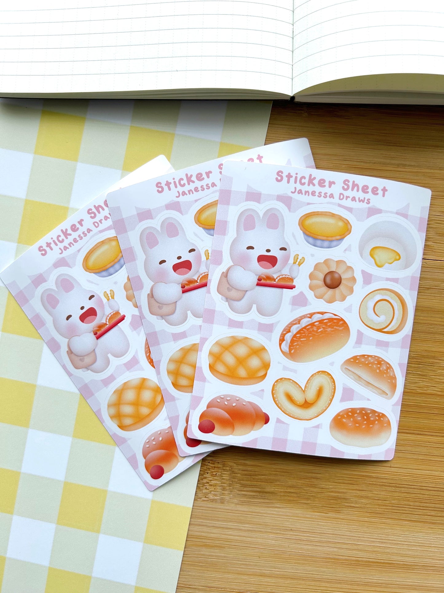 Hong Kong Pastry Sticker Sheet