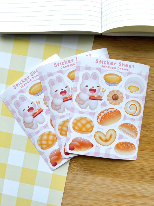 Hong Kong Pastry Sticker Sheet