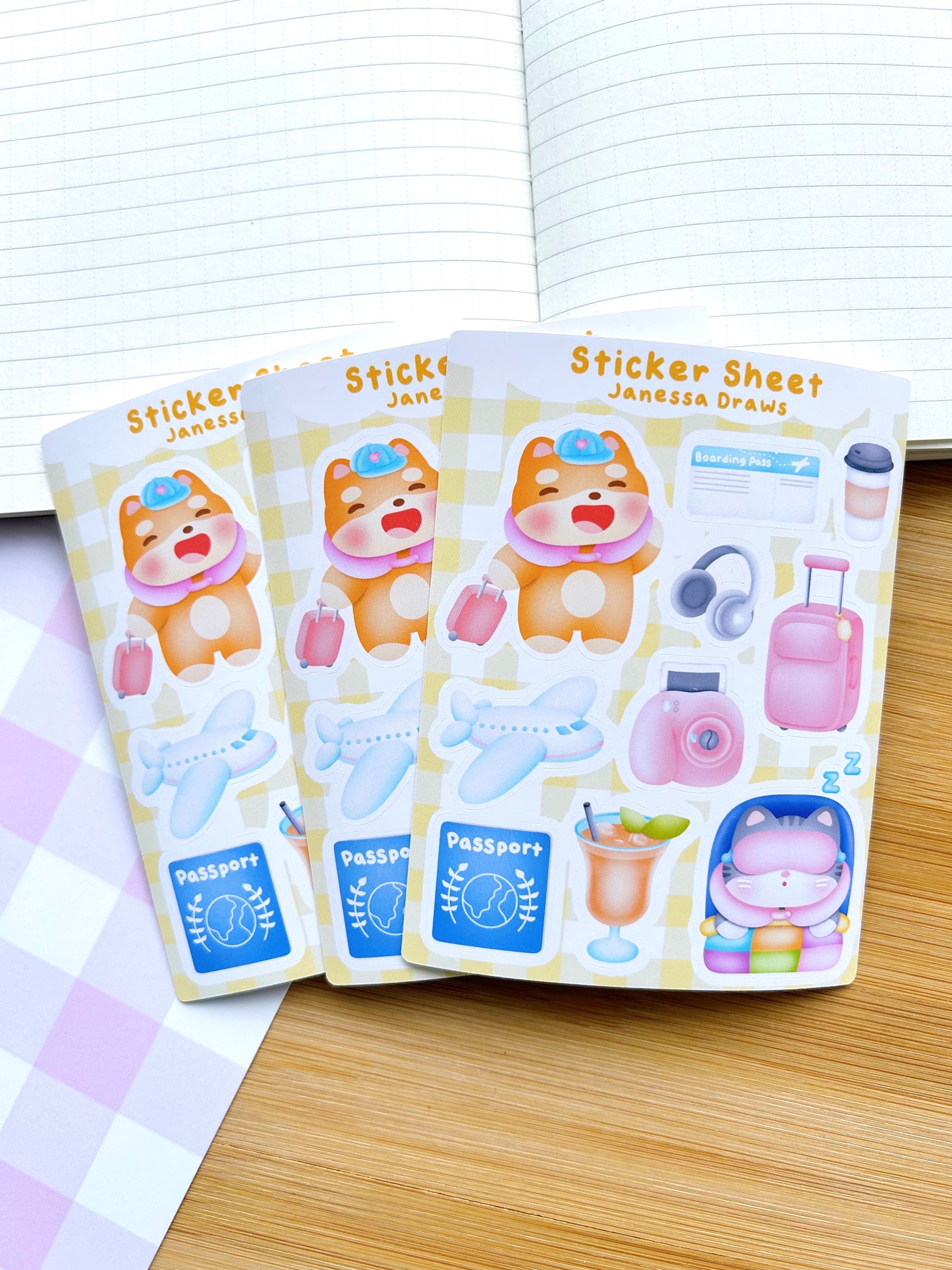 Vacation Sticker Sheet