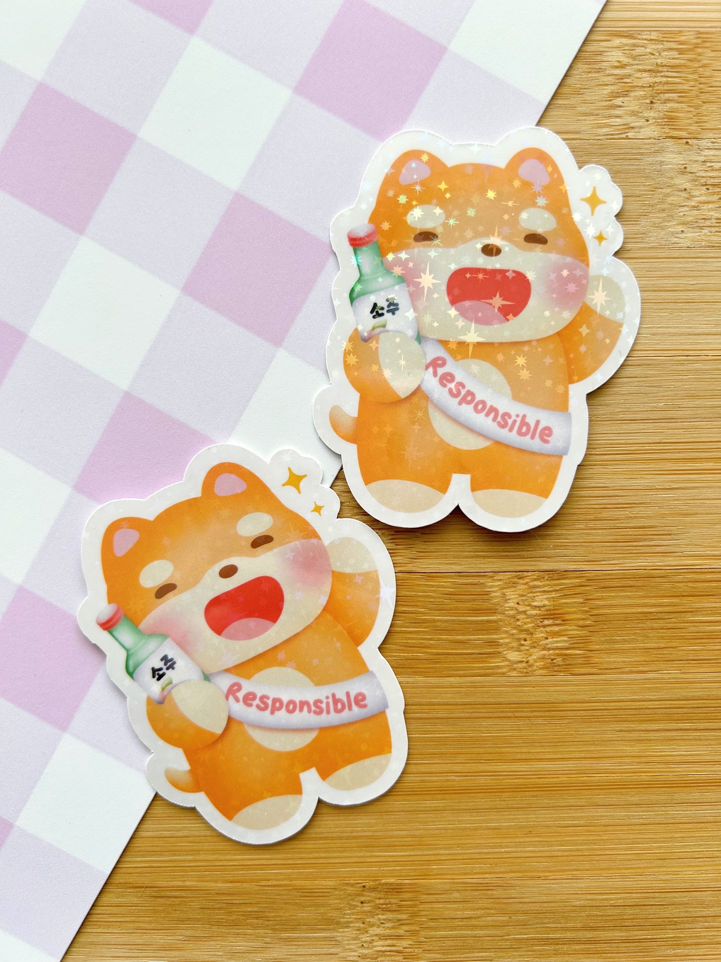 Responsible Party Animal Vinyl Sticker