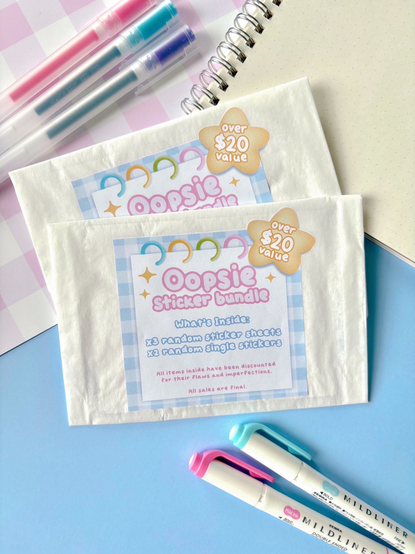 Oopsie Sticker Bundle (B-Grade)