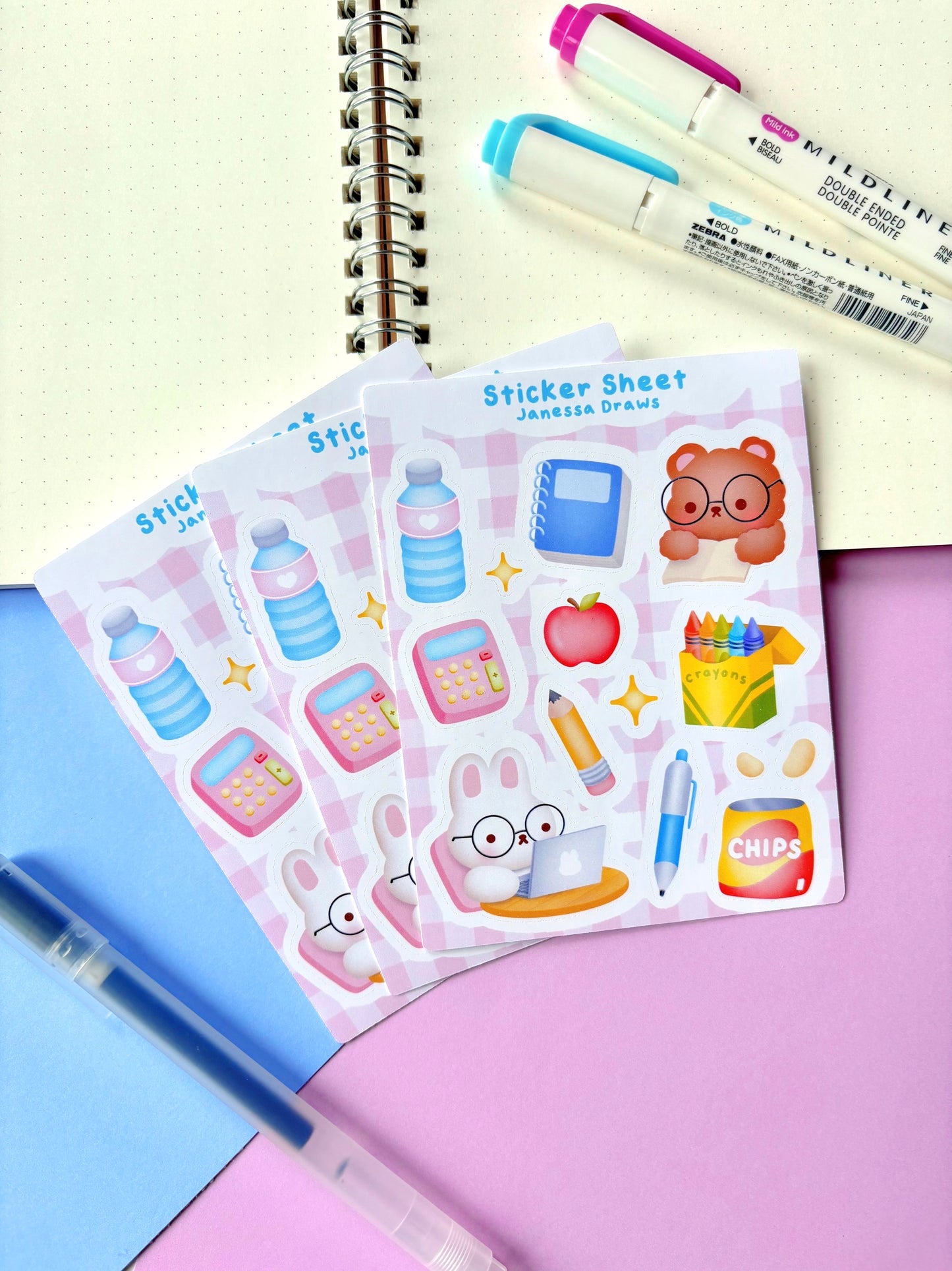 Back to School Sticker Sheet