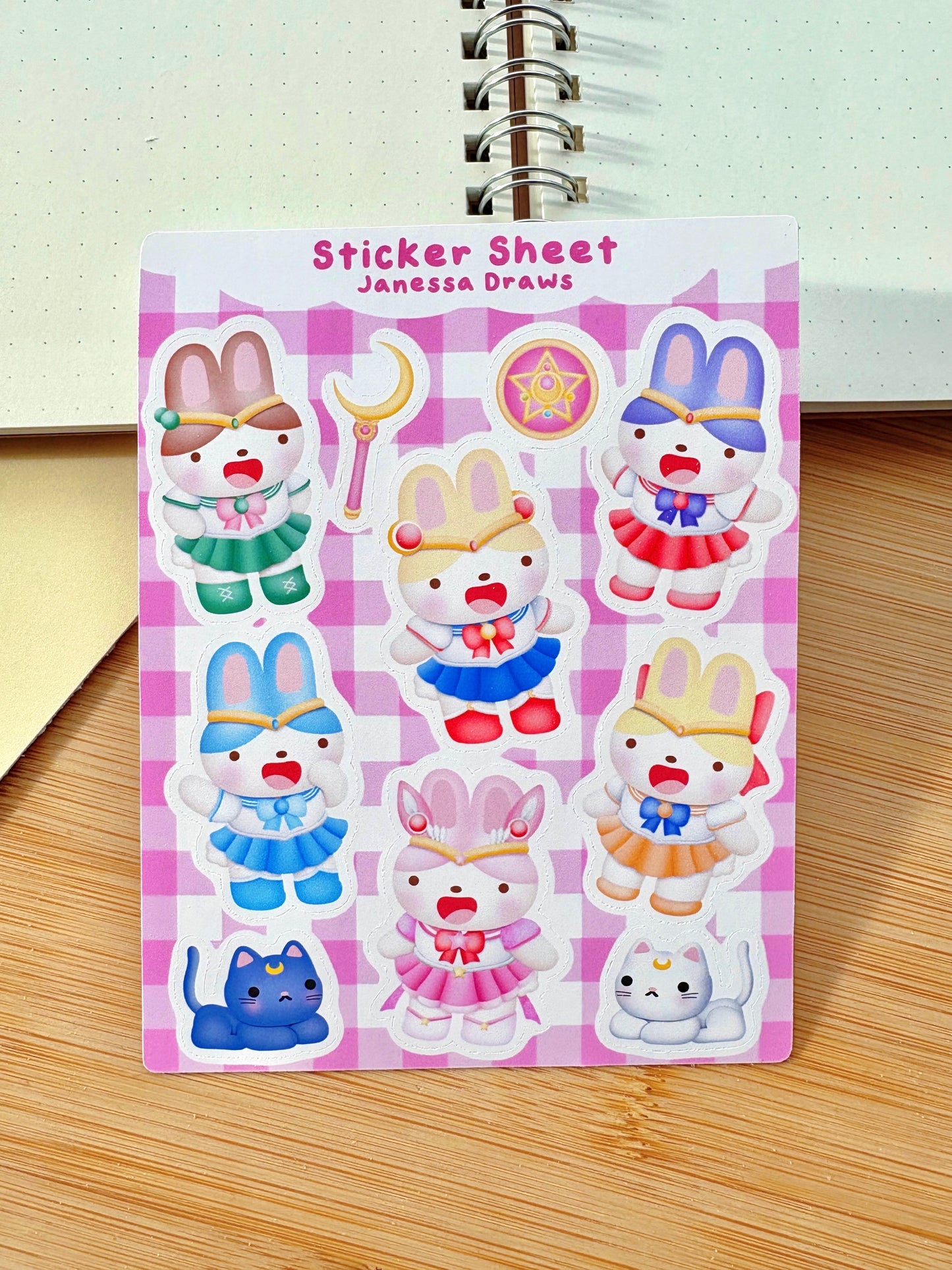 Sailor Bunny Sticker Sheet