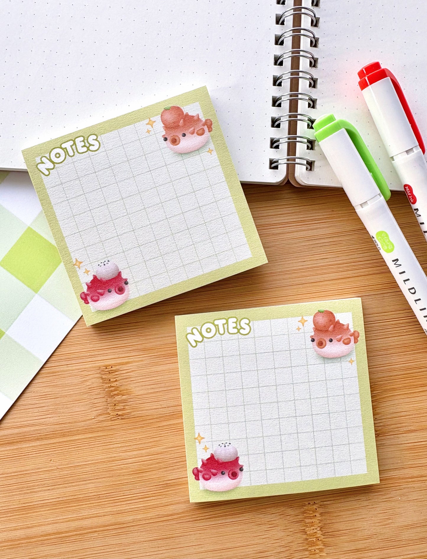 Pufferfish Sticky Note Pad