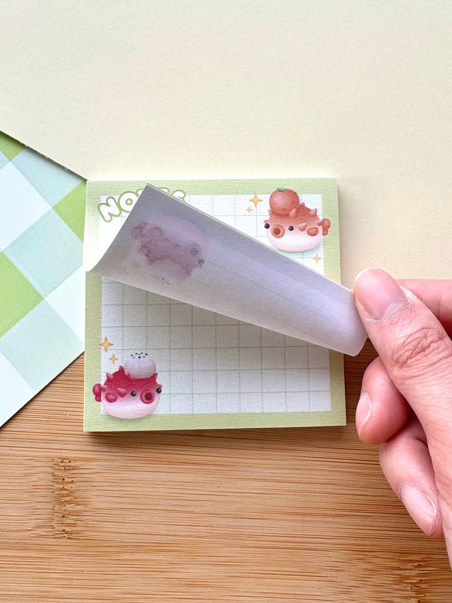 Pufferfish Sticky Note Pad