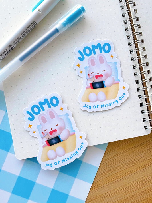 JOMO Bunny Vinyl Sticker