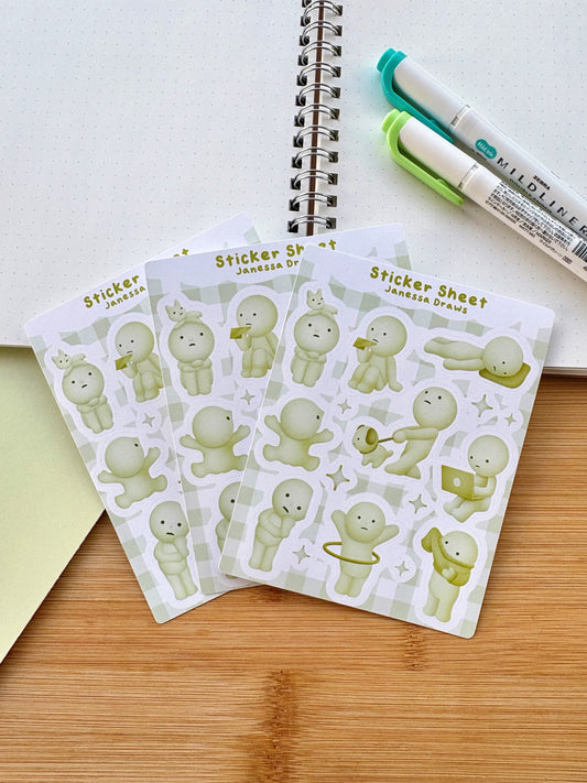 Smiski Sticker Sheet