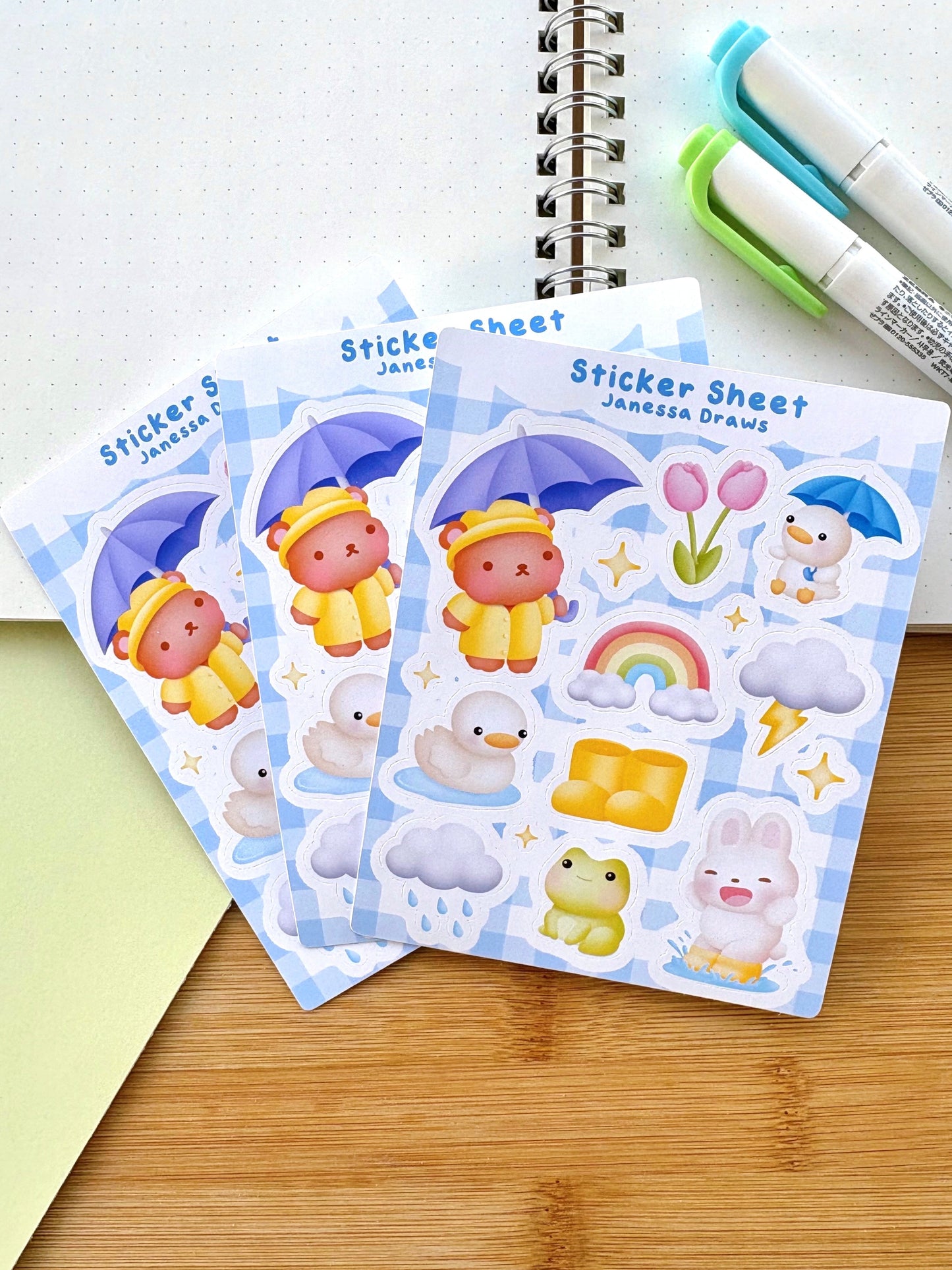 Rainy Day Sticker Sheet