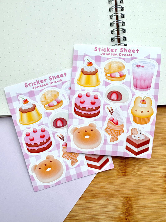 Pink Treats Sticker Sheet