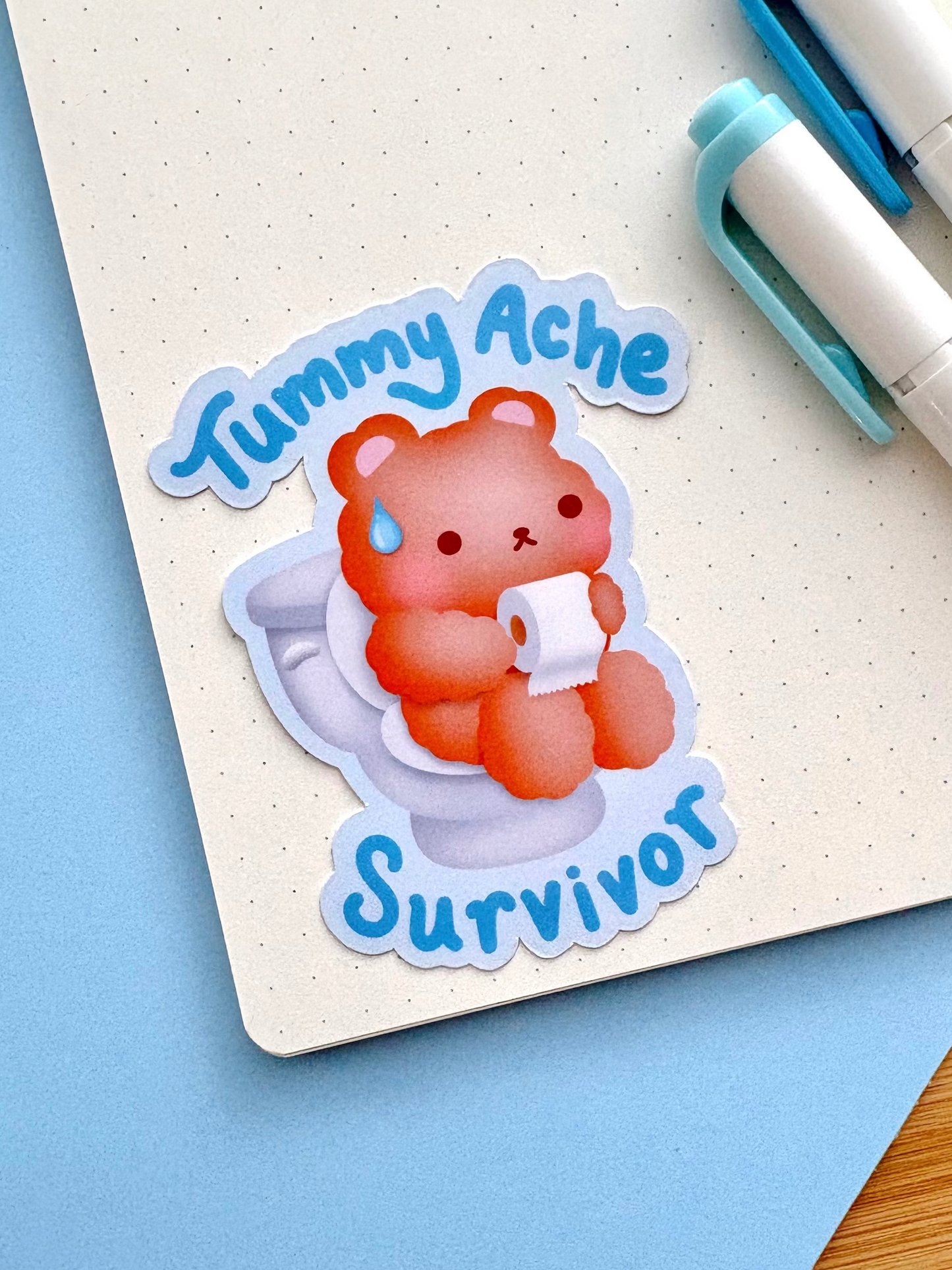 Tummy Ache Survivor Vinyl Sticker