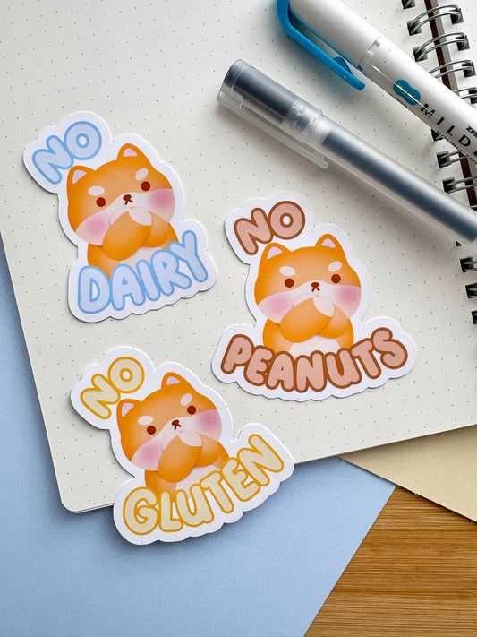 Dietary Restrictions Vinyl Sticker