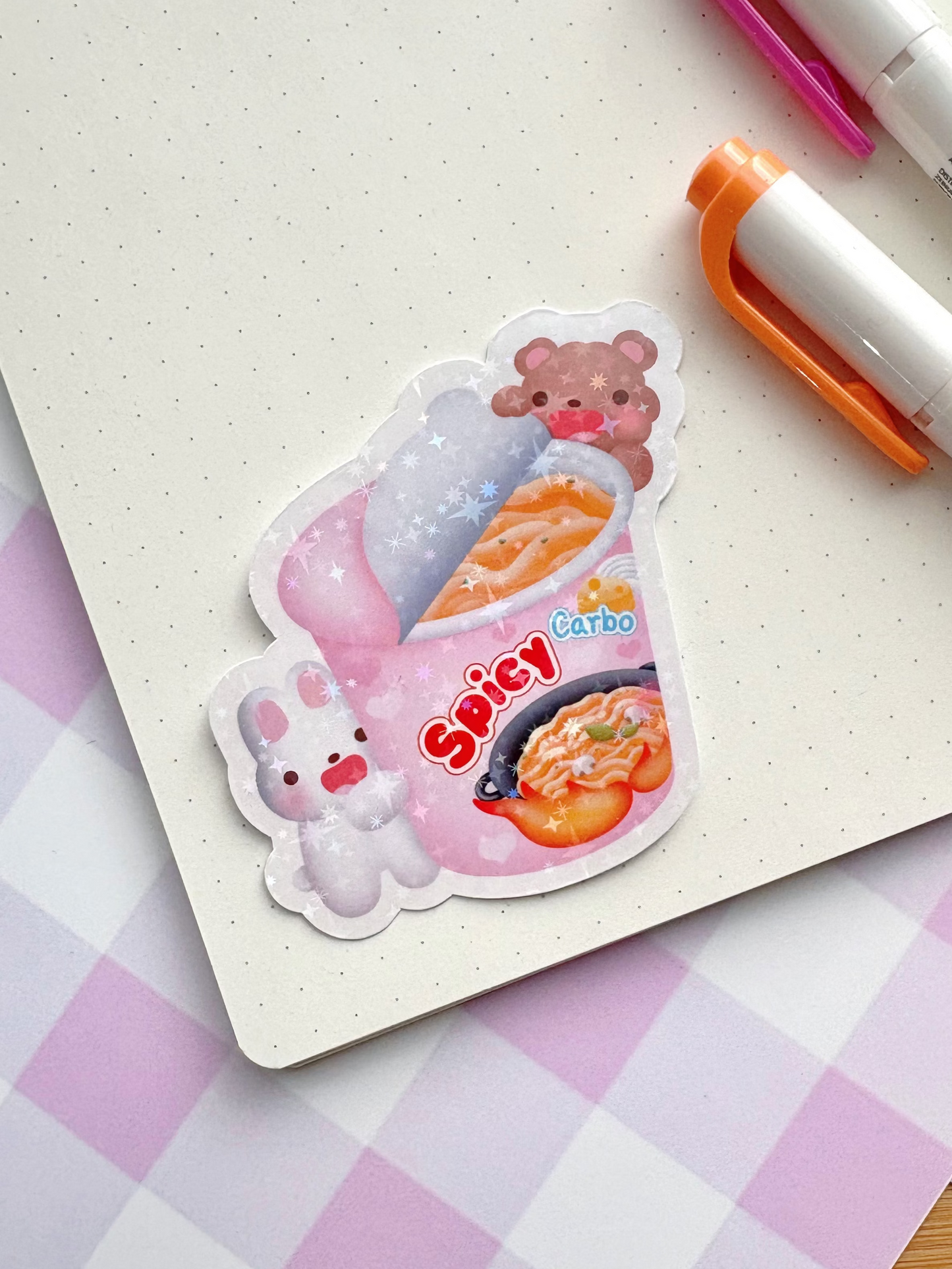 Korean Cup Noodles Vinyl Sticker