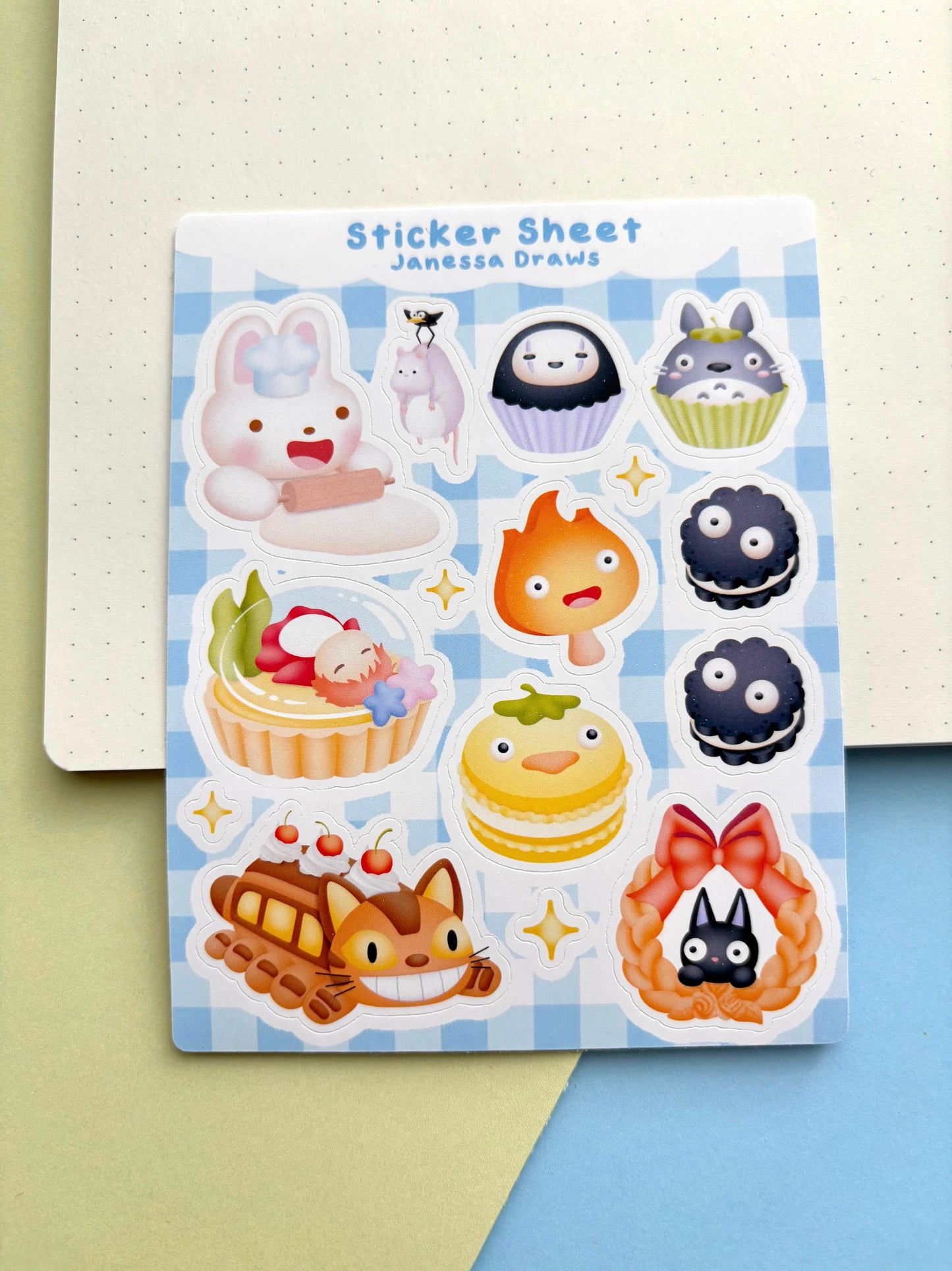 Ghibli Bakery Sticker Sheet