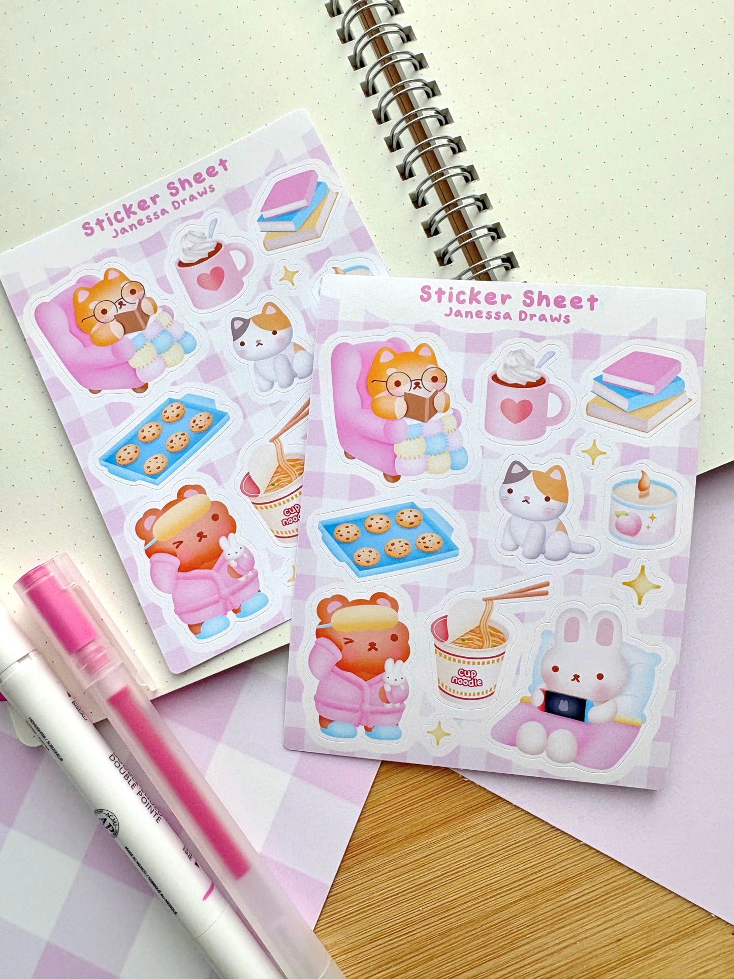 Cozy Homebody Sticker Sheet