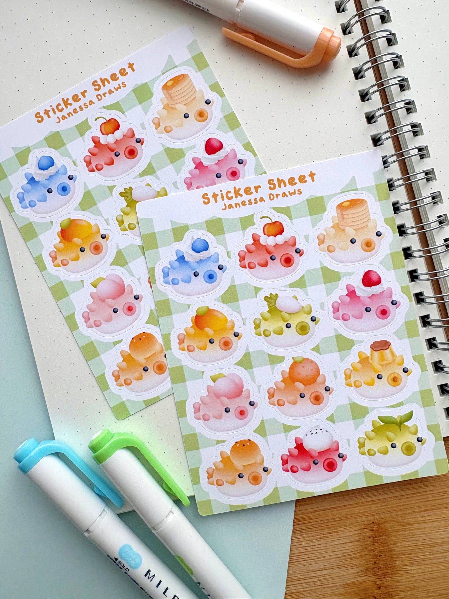 Pufferfish Sticker Sheet