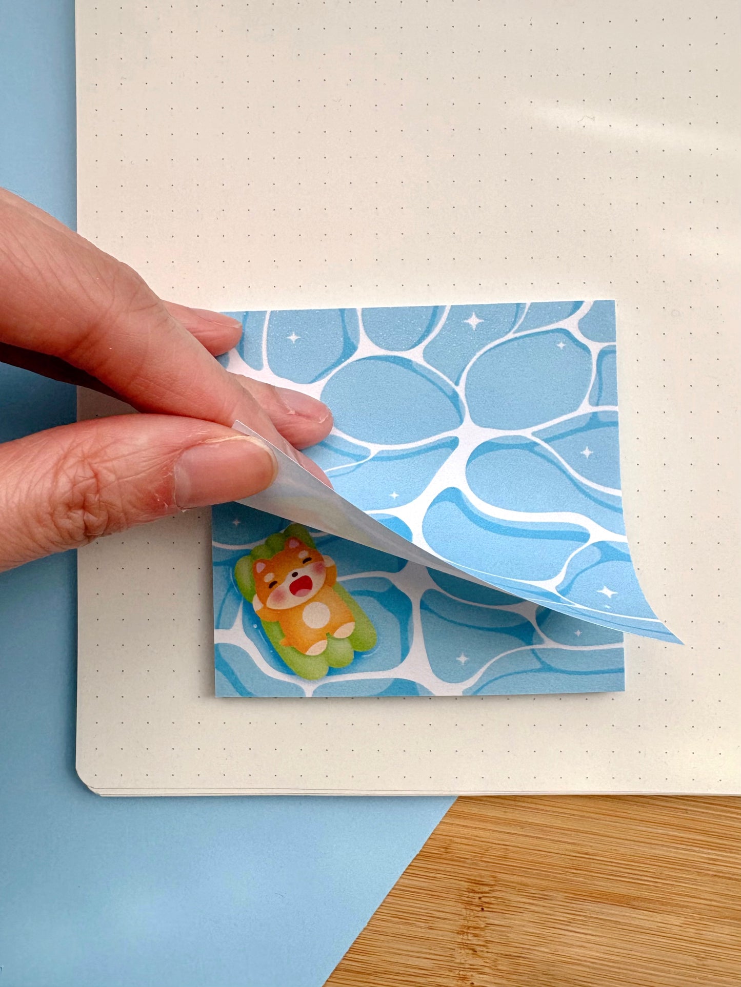 Water Shibe Sticky Note Pad