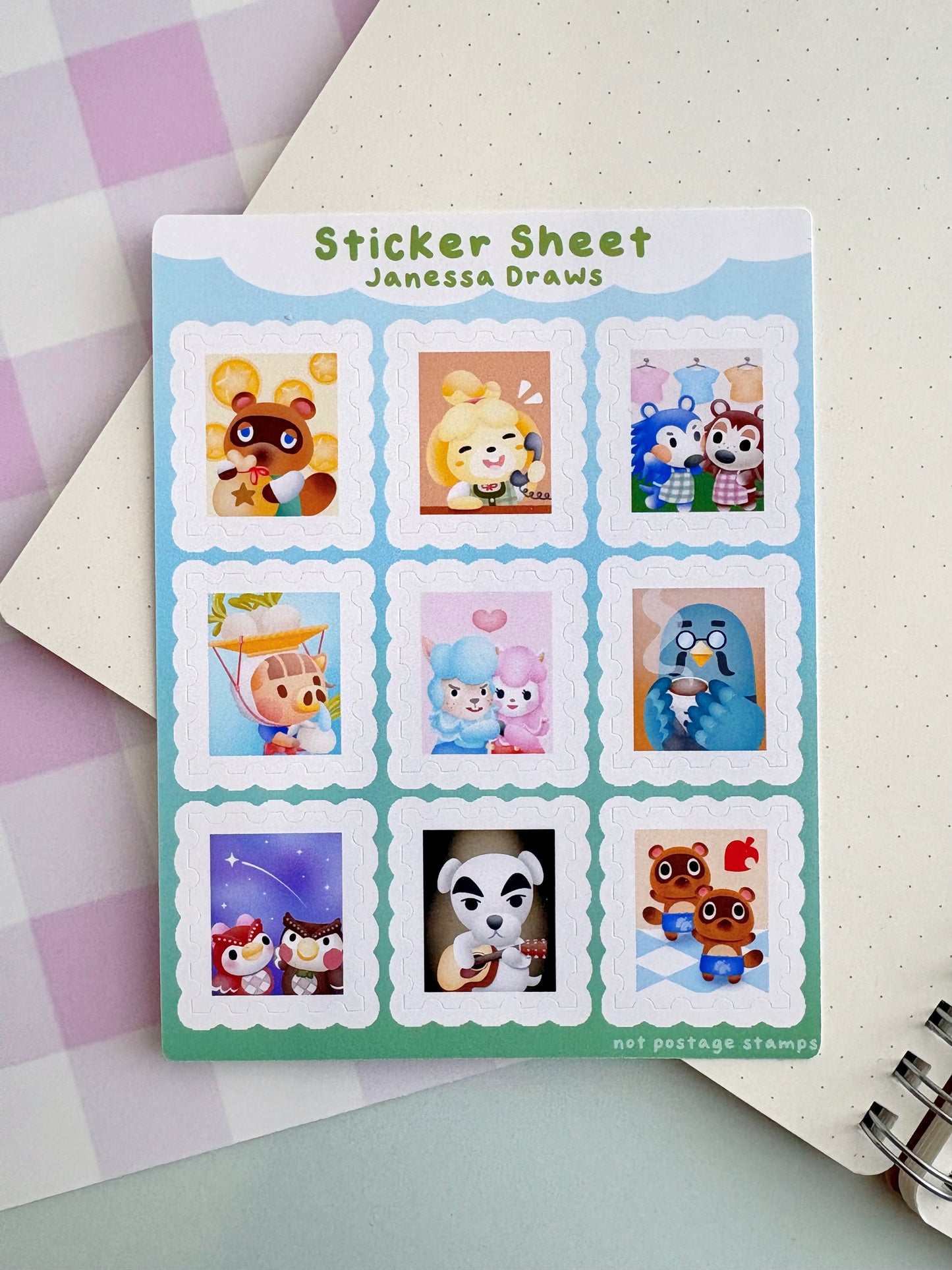 Villager Stamp Sticker Sheet