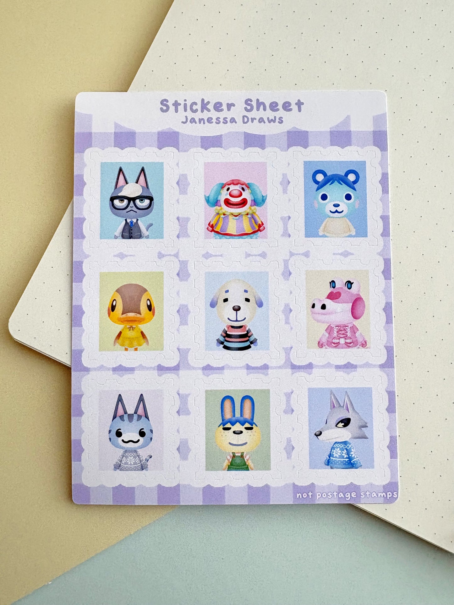 Villager Stamp Sticker Sheet