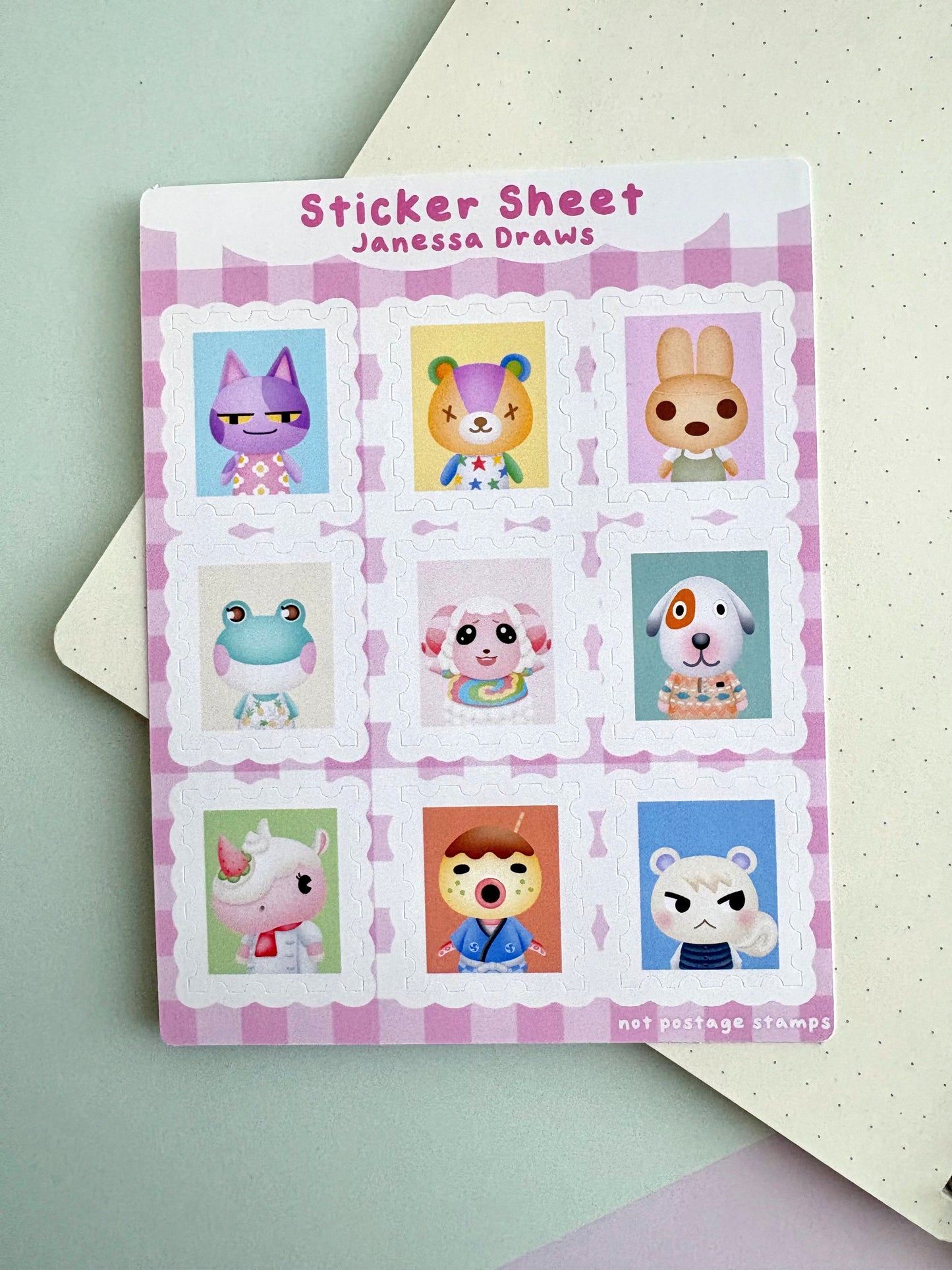 Villager Stamp Sticker Sheet