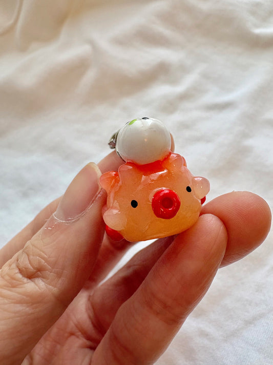 Bao Pufferfish Clay Keychain