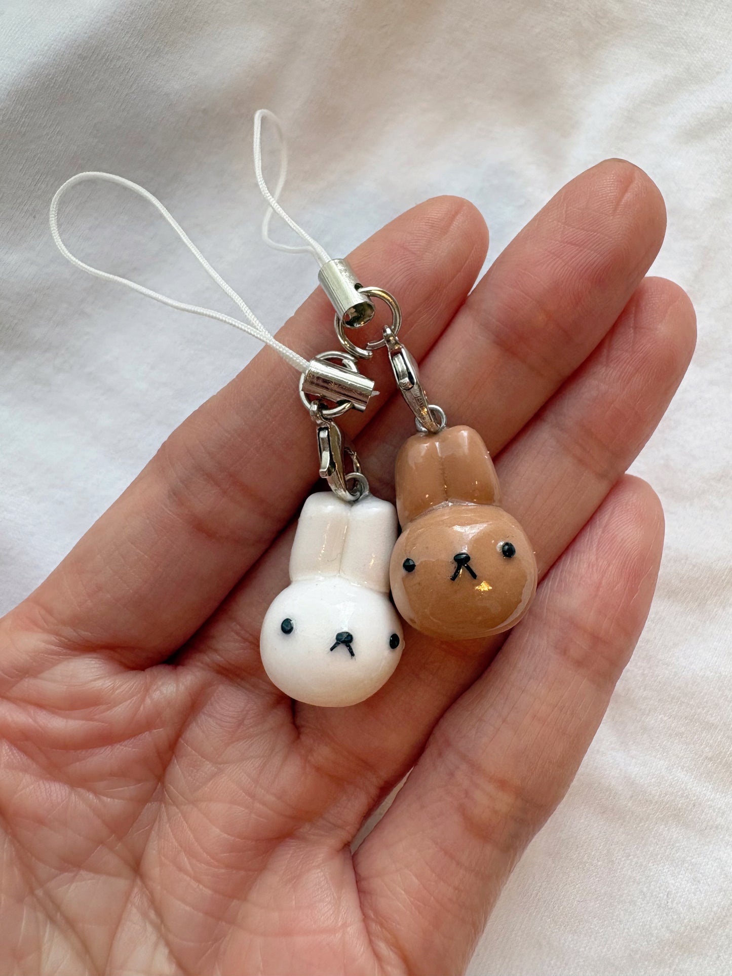 Bunny Clay Phone Charm