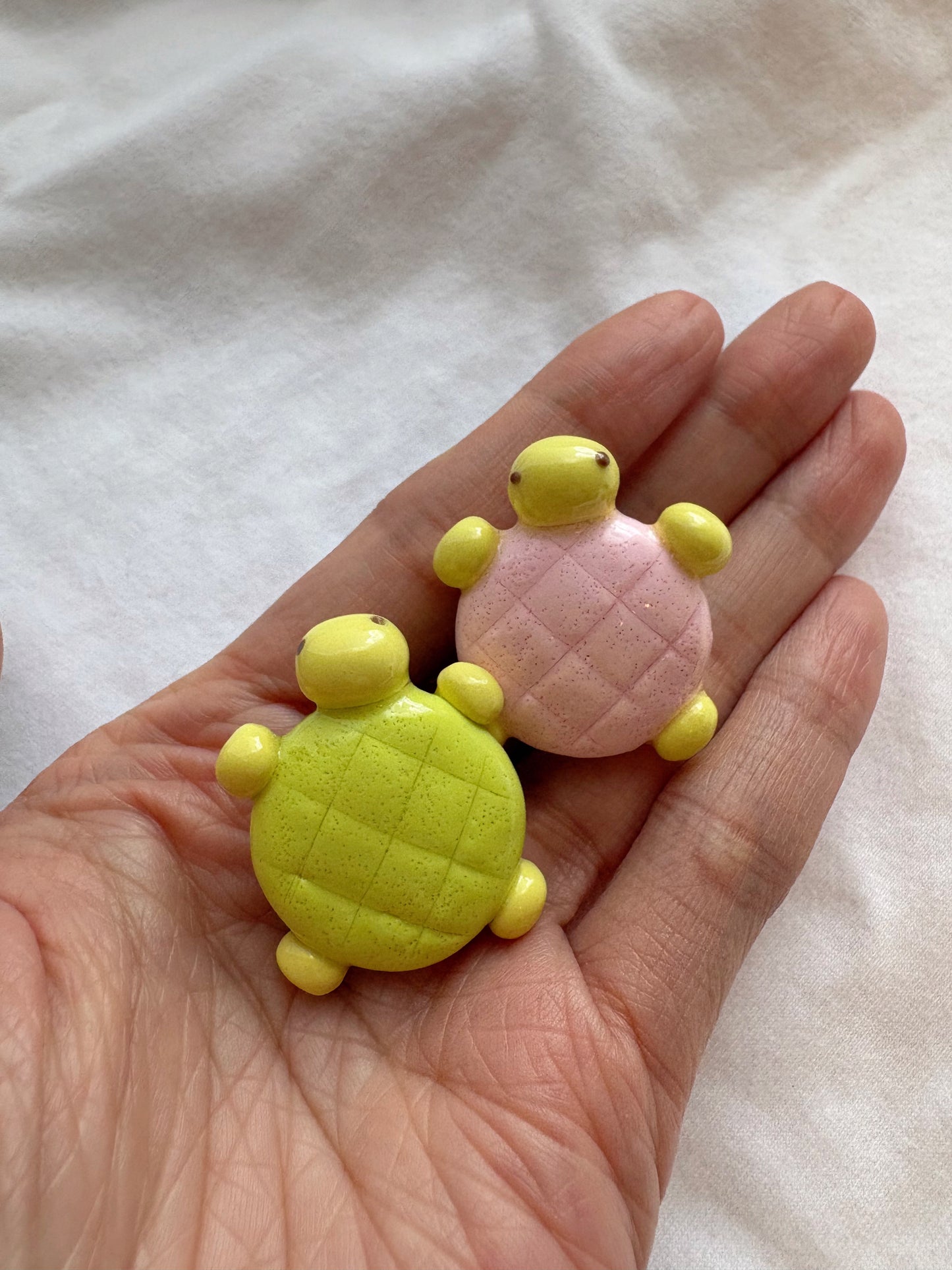 Melon Pan Turtle Clay Pin