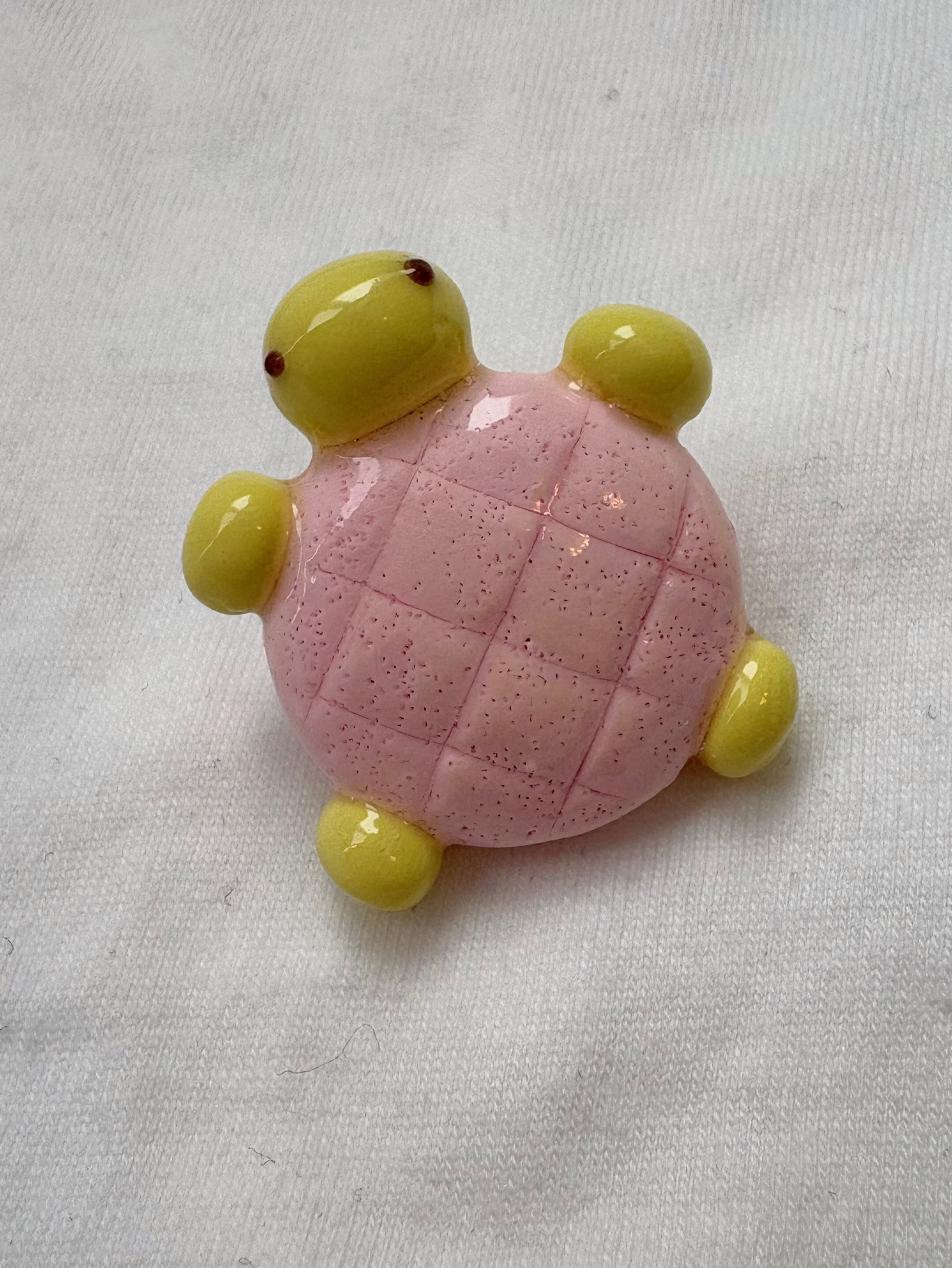 Melon Pan Turtle Clay Pin