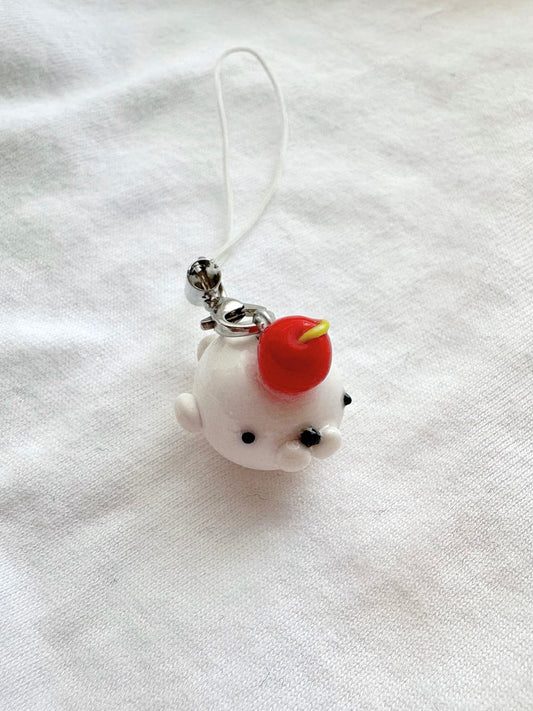Cherry Seal Clay Phone Charm
