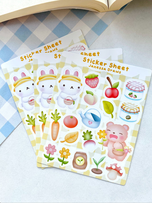 Gardening Sticker Sheet